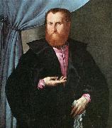 Portrait of a Man in Black Silk Cloak